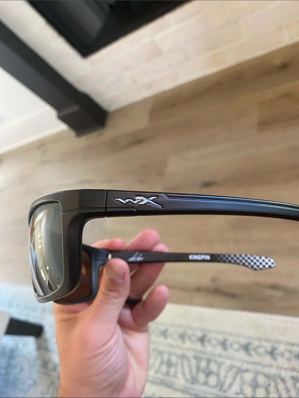 Wiley X Kingpin Black Wrap Sunglasses Joey Logano Signature Edition Rare 🏁